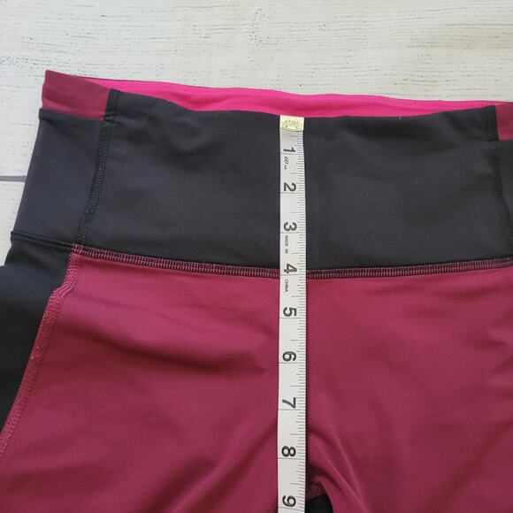 Lululemon athletica Size 6	All You Need Tight Black Jewelled Magenta Leggings - Picture 5 of 11
